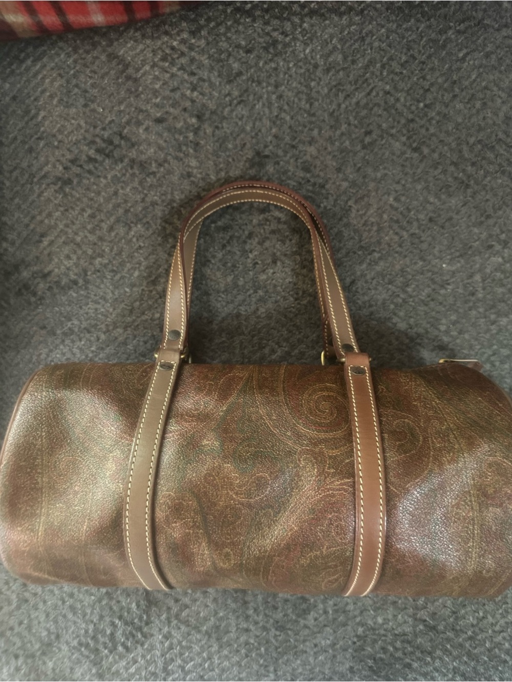Etro Paisley Barrel Satchel Bag